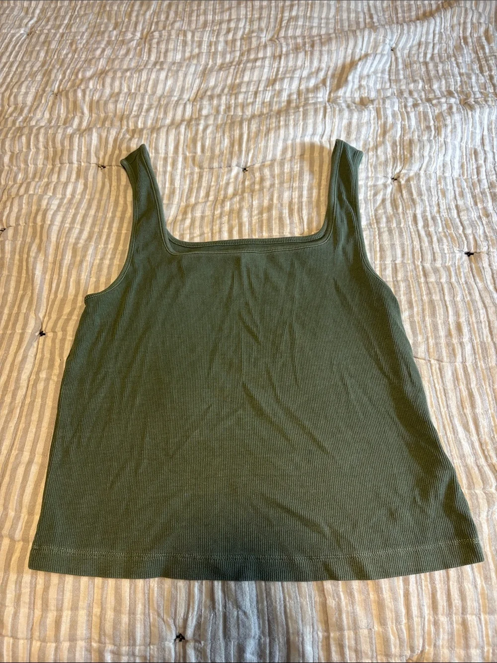 Old Navy Girls' Ribbed Tank Tops - Gray, Pink, Green, Coral Set